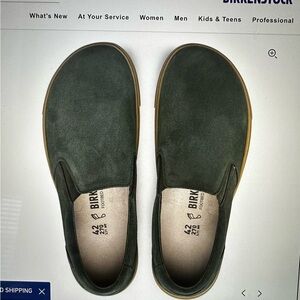 Birkenstock Men's Dark Green Loafers